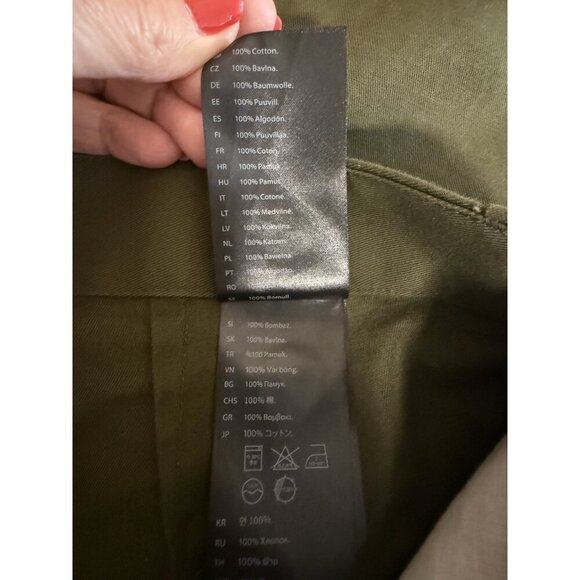 COS Mens Tux Stripe Pant~Size EUR 52/US 42~Green Flat Front Trousers  L10 27 - Picture 10 of 10